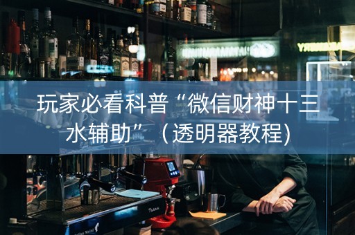 玩家必看科普“微信财神十三水辅助”（透明器教程)