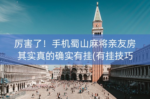 厉害了！手机蜀山麻将亲友房其实真的确实有挂(有挂技巧辅助器)
