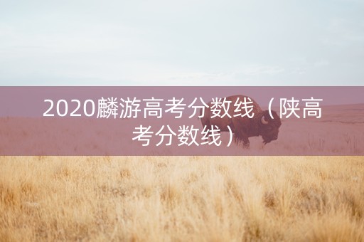 2020麟游高考分数线（陕高考分数线）