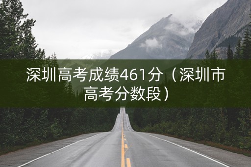 深圳高考成绩461分（深圳市高考分数段）