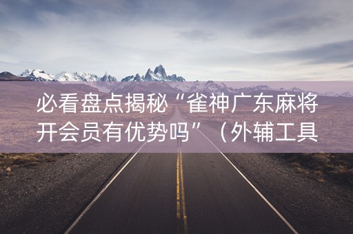 必看盘点揭秘“雀神广东麻将开会员有优势吗”（外辅工具)