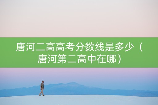 唐河二高高考分数线是多少（唐河第二高中在哪）
