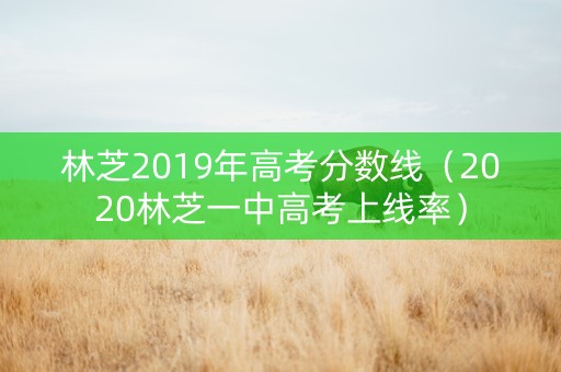 林芝2019年高考分数线（2020林芝一中高考上线率）