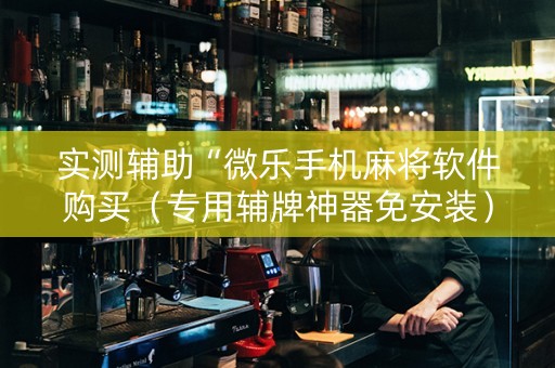 实测辅助“微乐手机麻将软件购买（专用辅牌神器免安装）
