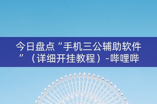 今日盘点“手机三公辅助软件”（详细开挂教程）-哔哩哔哩