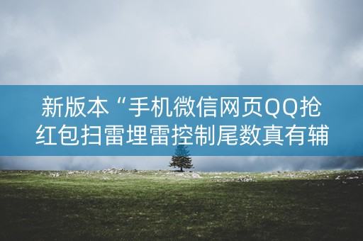 新版本“手机微信网页QQ抢红包扫雷埋雷控制尾数真有辅助”（详细透视教程）-哔哩哔哩