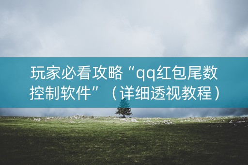 玩家必看攻略“qq红包尾数控制软件”（详细透视教程）-哔哩哔哩
