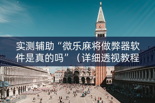 实测辅助“微乐麻将做弊器软件是真的吗”（详细透视教程）-哔哩哔哩