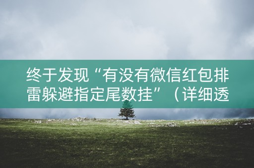 终于发现“有没有微信红包排雷躲避指定尾数挂”（详细透视教程）-哔哩哔哩