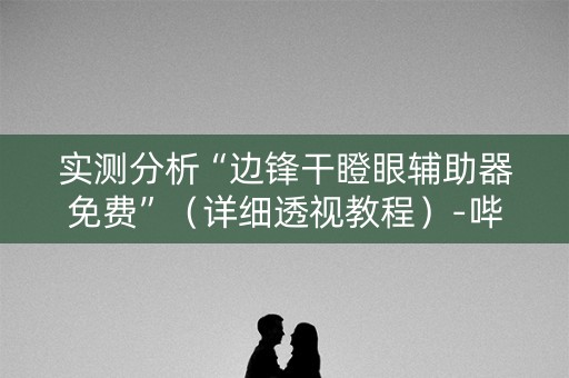 实测分析“边锋干瞪眼辅助器免费”（详细透视教程）-哔哩哔哩