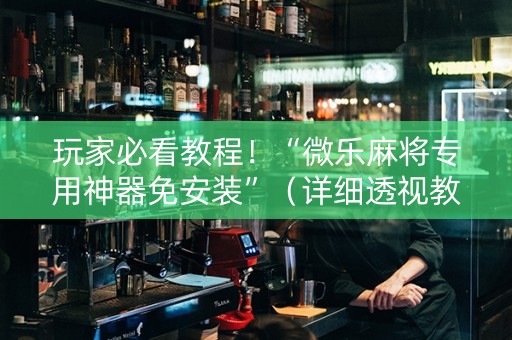 玩家必看教程！“微乐麻将专用神器免安装”（详细透视教程）-哔哩哔哩