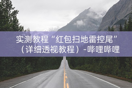 实测教程“红包扫地雷控尾”（详细透视教程）-哔哩哔哩