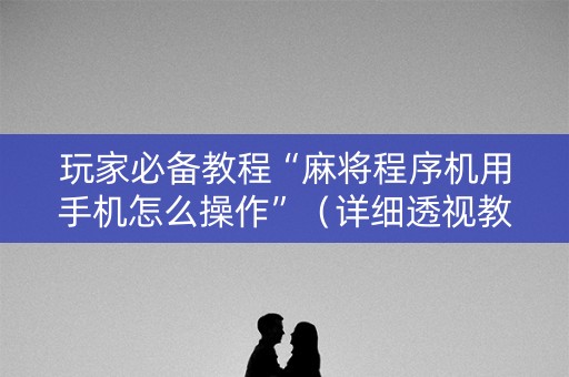 玩家必备教程“麻将程序机用手机怎么操作”（详细透视教程）-哔哩哔哩