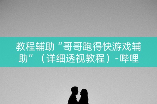 教程辅助“哥哥跑得快游戏辅助”（详细透视教程）-哔哩哔哩