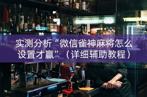 实测分析“微信雀神麻将怎么设置才赢”（详细辅助教程）-哔哩哔哩