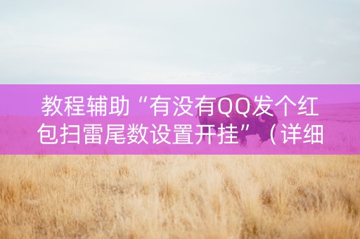 教程辅助“有没有QQ发个红包扫雷尾数设置开挂”（详细透视教程）-哔哩哔哩