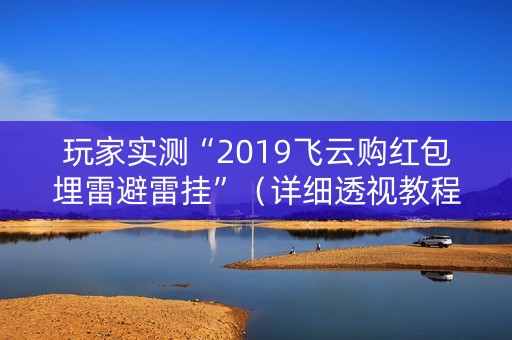玩家实测“2019飞云购红包埋雷避雷挂”（详细透视教程）-哔哩哔哩