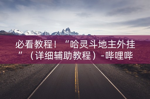必看教程！“哈灵斗地主外挂”（详细辅助教程）-哔哩哔哩