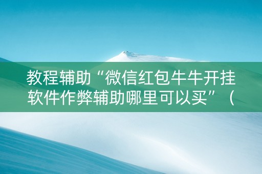 教程辅助“微信红包牛牛开挂软件作弊辅助哪里可以买”（详细透视教程）-哔哩哔哩