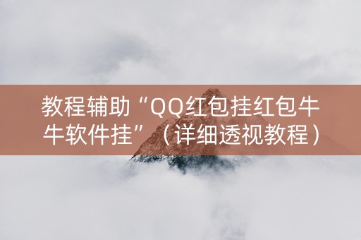 教程辅助“QQ红包挂红包牛牛软件挂”（详细透视教程）-哔哩哔哩