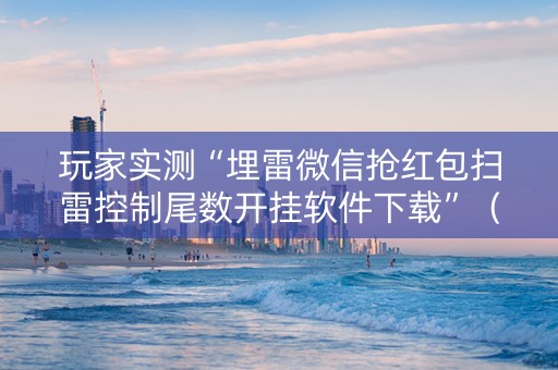 玩家实测“埋雷微信抢红包扫雷控制尾数开挂软件下载”（详细透视教程）-哔哩哔哩