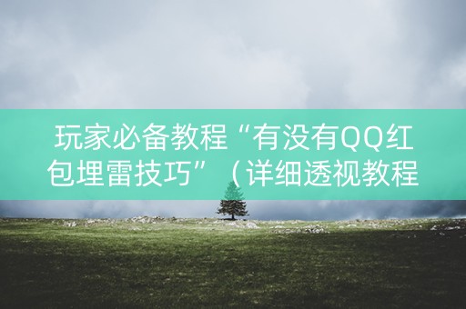 玩家必备教程“有没有QQ红包埋雷技巧”（详细透视教程）-哔哩哔哩