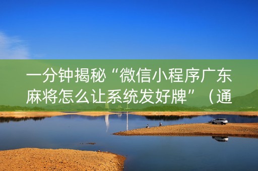 一分钟揭秘“微信小程序广东麻将怎么让系统发好牌”（通用挂软件多少钱)