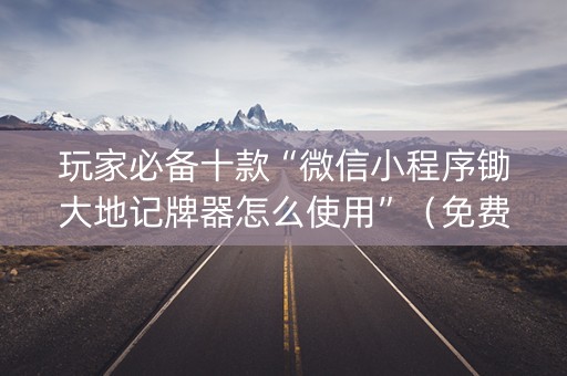 玩家必备十款“微信小程序锄大地记牌器怎么使用”（免费辅助)
