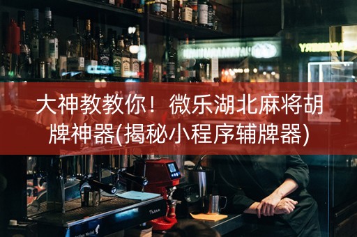 大神教教你！微乐湖北麻将胡牌神器(揭秘小程序辅牌器)
