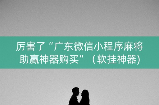 厉害了“广东微信小程序麻将助赢神器购买”（软挂神器)