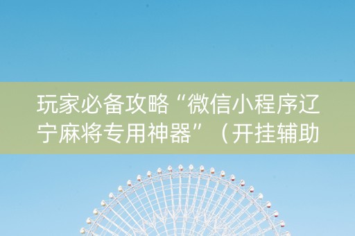 玩家必备攻略“微信小程序辽宁麻将专用神器”（开挂辅助插件)