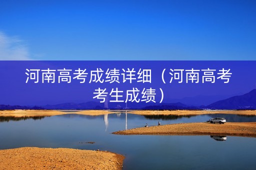 河南高考成绩详细（河南高考考生成绩）
