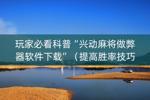 玩家必看科普“兴动麻将做弊器软件下载”（提高胜率技巧)