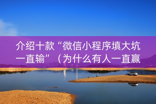 介绍十款“微信小程序填大坑一直输”（为什么有人一直赢)