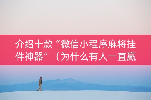 介绍十款“微信小程序麻将挂件神器”（为什么有人一直赢)