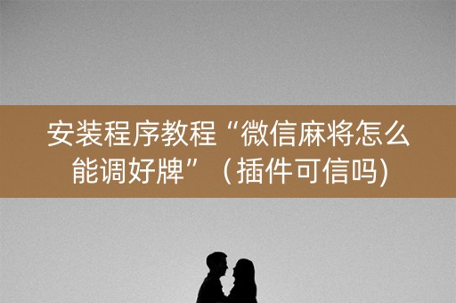 安装程序教程“微信麻将怎么能调好牌”（插件可信吗)