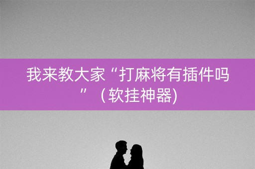 我来教大家“打麻将有插件吗”（软挂神器)