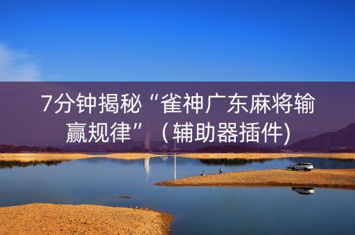 7分钟揭秘“雀神广东麻将输赢规律”（辅助器插件)