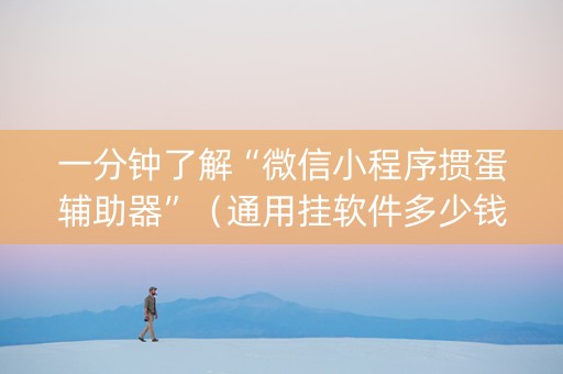 一分钟了解“微信小程序掼蛋辅助器”（通用挂软件多少钱)