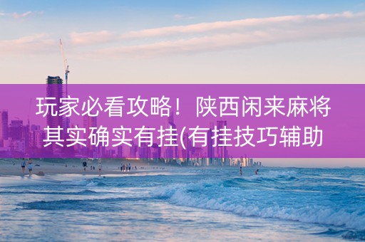 玩家必看攻略！陕西闲来麻将其实确实有挂(有挂技巧辅助器)
