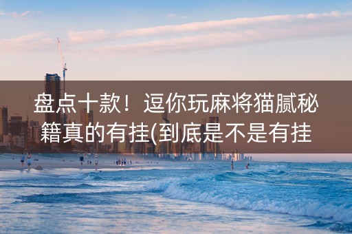 盘点十款！逗你玩麻将猫腻秘籍真的有挂(到底是不是有挂)