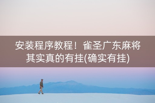 安装程序教程！雀圣广东麻将其实真的有挂(确实有挂)