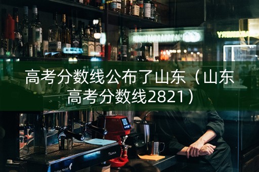高考分数线公布了山东（山东高考分数线2821）