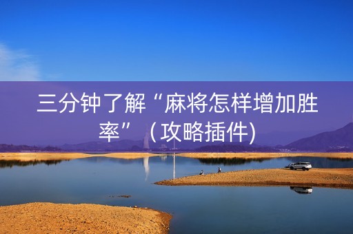 三分钟了解“麻将怎样增加胜率”（攻略插件)