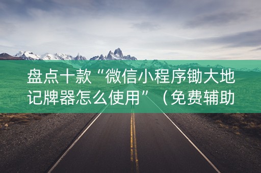 盘点十款“微信小程序锄大地记牌器怎么使用”（免费辅助)