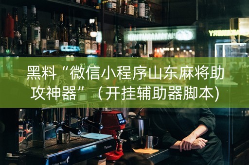 黑料“微信小程序山东麻将助攻神器”（开挂辅助器脚本)