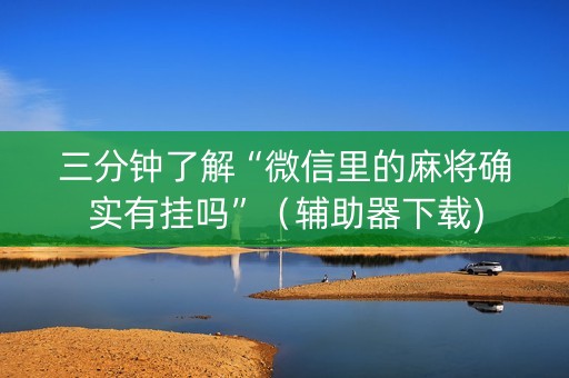三分钟了解“微信里的麻将确实有挂吗”（辅助器下载)