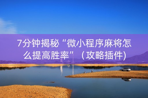 7分钟揭秘“微小程序麻将怎么提高胜率”（攻略插件)