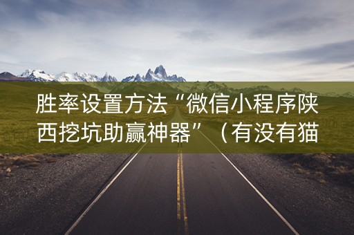胜率设置方法“微信小程序陕西挖坑助赢神器”（有没有猫腻)