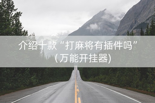 介绍十款“打麻将有插件吗”（万能开挂器)